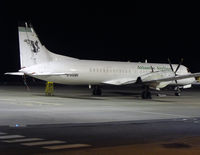 G-MANH @ EGNS - Night shot of the regular Atlantic Airlines ATP - by Manxman