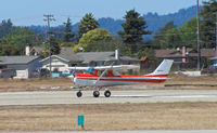 N2758S @ KWVI - Locally-based 1967 Cessna 150G landing @ 2010 Watsonville Fly-in - by Steve Nation