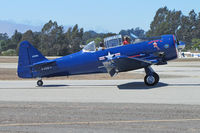 N2832V @ KWVI - North American AT-6G in dark blue colors with USMC titles and Anytime II titles @ 2010 Watsonville Fly-In - by Steve Nation