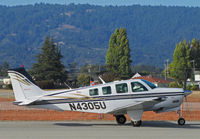 N4305U @ KWVI - Santa Clara County-based 2000 Raytheon A36 Bonanza taxiing @ 2010 Watsonville Fly-in - by Steve Nation