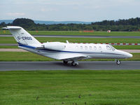 G-CROO @ EGCC - Private Cessna 525 G-CROO - by Manxman