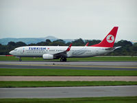 TC-JGS @ EGCC - The departure for Istanbul with B737-800 TC-JGS - by Manxman