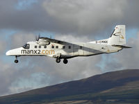 D-CMNX @ EGNS - On finals for runway 26 - by Manxman