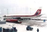 ST-AHG @ EHAM - Air Malta B707 ready for dep to Malta via FRA , Feb '79 - by Henk Geerlings