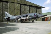 XZ129 @ EGDY - After withdrawl with the RAF this Harrier GR3 went to the Fleet Air Arm to serve as an instructional airframe with the Engineering Training School (ETS). - by Joop de Groot