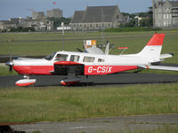 G-CSIX @ EGNS - PA-32 arriving at the Aeroclub - by Manxman