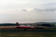 XX172 @ EGQL - Hawk T.1 of 4 Flying Training School at RAF Valley arriving at the 1986 RAF Leuchars Airshow. - by Peter Nicholson