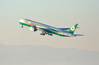 B-16703 @ KLAX - Eva Air Boeing 777-35E ER, EVA11 departing 24L KLAX en-route to RCTP (Taiwan Taoyuan Int'l). - by Mark Kalfas