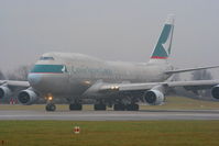 B-HKJ @ EGCC - Cathay Pacific Cargo B747 lining upon RW23R - by Chris Hall