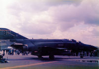 74-1638 @ MHZ - F-4E Phantom of 81st Tactical Fighter Squadron/52nd Tactical Fighter Wing based at Spangdahlem on display at the 1986 RAF Mildenhall Air Fete. - by Peter Nicholson