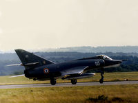 115 - Etendard IV.P of 16 Flotille French Aeronavale returning to the flight-line at the 1974 Intnl Air Tattoo at RAF Greenham Common. - by Peter Nicholson