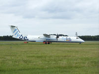 G-ECOD @ EGPH - flybe Dash 8Q-402 arrives at EDI - by Mike stanners