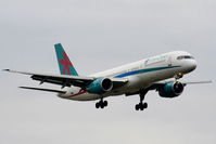 G-OOOX @ EGCC - First Choice B757 on approach for RW05L - by Chris Hall