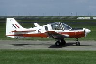 XX516 @ EGXP - In 1993 the Central Flying School was stationed at Scampton and was still operating the Bulldog. - by Joop de Groot