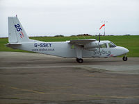 G-SSKY @ EGHC - Parked at Lands End - by Manxman
