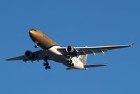 A9C-KE @ EGLL - Airbus A330-243 [334] (Gulf Air) Home~G 18/01/2011. Wearing F1 2011 titles. - by Ray Barber