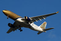 A9C-KE @ EGLL - Airbus A330-243 [334] (Gulf Air) Home~G 18/01/2011. Wearing F1 2011 titles. - by Ray Barber