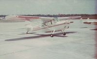 N10982 @ CXO - 1972 Bellanca Champ, 60 hp Franklin, hand start, portable batter pack Radio.  Picture taken at Conroe, Texas Airport, abt 1974/75 - by J.B. Vaughan
