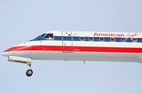 N675AE @ KORD - American Eagle EMB-145LR, EGF4217, RWY 28 approach KORD, arriving from KOKC. - by Mark Kalfas