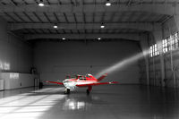 N2041D - Little plane in corporate hangar - by Me