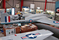 VF301 @ EGBE - De Havilland Vampire F.1 at Midland Air Museum - by Terry Fletcher