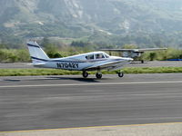 N7042Y @ SZP - 1963 Piper PA-30 TWIN COMANCHE, two Lycoming IO-320 160Hp each, landing roll Rwy 22 - by Doug Robertson