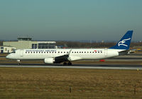 4O-AOA @ LOWW - Montenegro Airlines Embraer 195 - by Thomas Ranner
