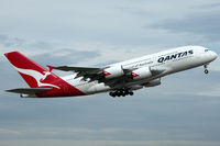 VH-OQF @ YSSY - before Qantas had A380 problems - by Bill Mallinson
