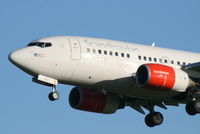 LN-RPX @ EBBR - Arrival of flight SK4743 to RWY 25L - by Daniel Vanderauwera