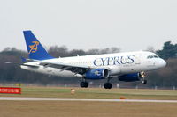 5B-DBP @ EGCC - Cyprus Airways - by Chris Hall