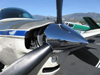 N36PC @ SZP - 1979 Beech A36 BONANZA Machen Turbo Lycoming TIO-540-J conversion 350 Hp, the starter geared wheel seen and custom bump cowl cover reveals a Lycoming engine within, not a standard Continental IO-520 - by Doug Robertson