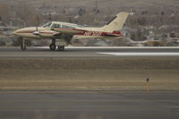 N87221 @ KBIL - Cessna 310 Arriving at Billings Logan - by Daniel Ihde