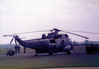 XV714 @ MHZ - Sea King AEW.2A of 849 Squadron at RNAS Culdrose on the flight-line at the 1986 RAF Mildenhall Air Fete. - by Peter Nicholson