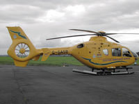 G-SASB @ CAX - Eurocopter air ambulance visiting Carlisle in the Summer of 2005. - by Peter Nicholson