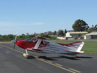 N114BG @ SZP - 1987 Garrett SORRELL SNS-7 HIPERBIPE, L:ycoming IO-360-B1E 180 Hp, engine stopped for push park on transient line - by Doug Robertson