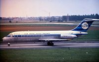 PH-DNF @ EBBR - KLM.Named PARIJS.
Late 1960's. - by Robert Roggeman