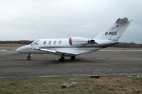 D-INCS @ EGFH - Bizair Flug's Citation Jet 1 during a stop-over at Swansea Airport - by Roger Winser