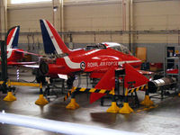 XX306 @ EGXP - inside the RAFAT hangar at RAF Scampton - by Chris Hall