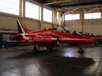XX260 @ EGXP - inside the RAFAT hangar at RAF Scampton - by Chris Hall