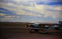 N30172 @ BIL - Cessna Cardinal at Billings MT Logan Field as I was driving back from Oshkosh 1987 - by Mark Peterson
