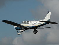 G-CLAC @ EGLK - Resident Cherokee Warrior II on finals for rwy 25 - by BIKE PILOT