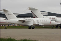 N635XJ @ EGGW - Bombardier CL-600-2B16, c/n: 5835 at Luton - by Terry Fletcher