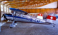 HB-CAF @ LSZY - Cessna 140 [12839] Porrentruy~HB 10/08/1997. - by Ray Barber