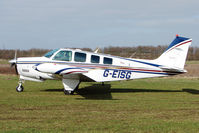 G-EISG @ EGNU - 1998 Beech BEECH A36, c/n: E-3212 deparing from Full Sutton