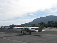 N91866 @ SZP - 1969 Cessna 182M SKYLANE, Continental O-470-S 230 Hp, taxi to 22 - by Doug Robertson