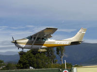 N91866 @ SZP - 1969 Cessna 182M SKYLANE, Continental O-470-S 230 Hp, on final Rwy 22 - by Doug Robertson