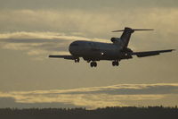 N280FE @ BIL - FedEx Boeing 727 arriving at BIL - by Daniel Ihde