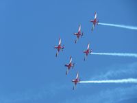 A23-046 @ YMAV - Pilatus PC9's of the RAAF display team, the Roulettes, at the Avalon Air Show 2011