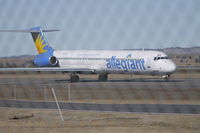 N418NV @ BIL - Allegiant Air DC-9 departing BIL - by Daniel Ihde