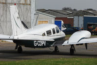 G-CDPV @ EGBJ - 1980 Piper PIPER PA-34-200T, c/n: 34-8070086 at Staverton - by Terry Fletcher